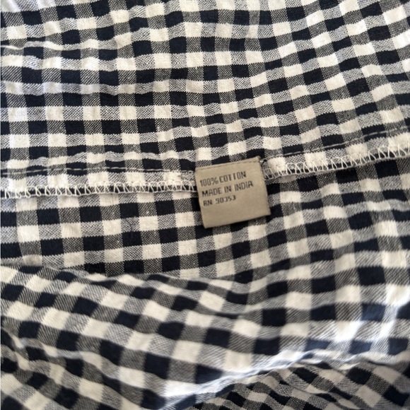 NWT J Gee Dress Women S Black White Check Peasant - Picture 9 of 15